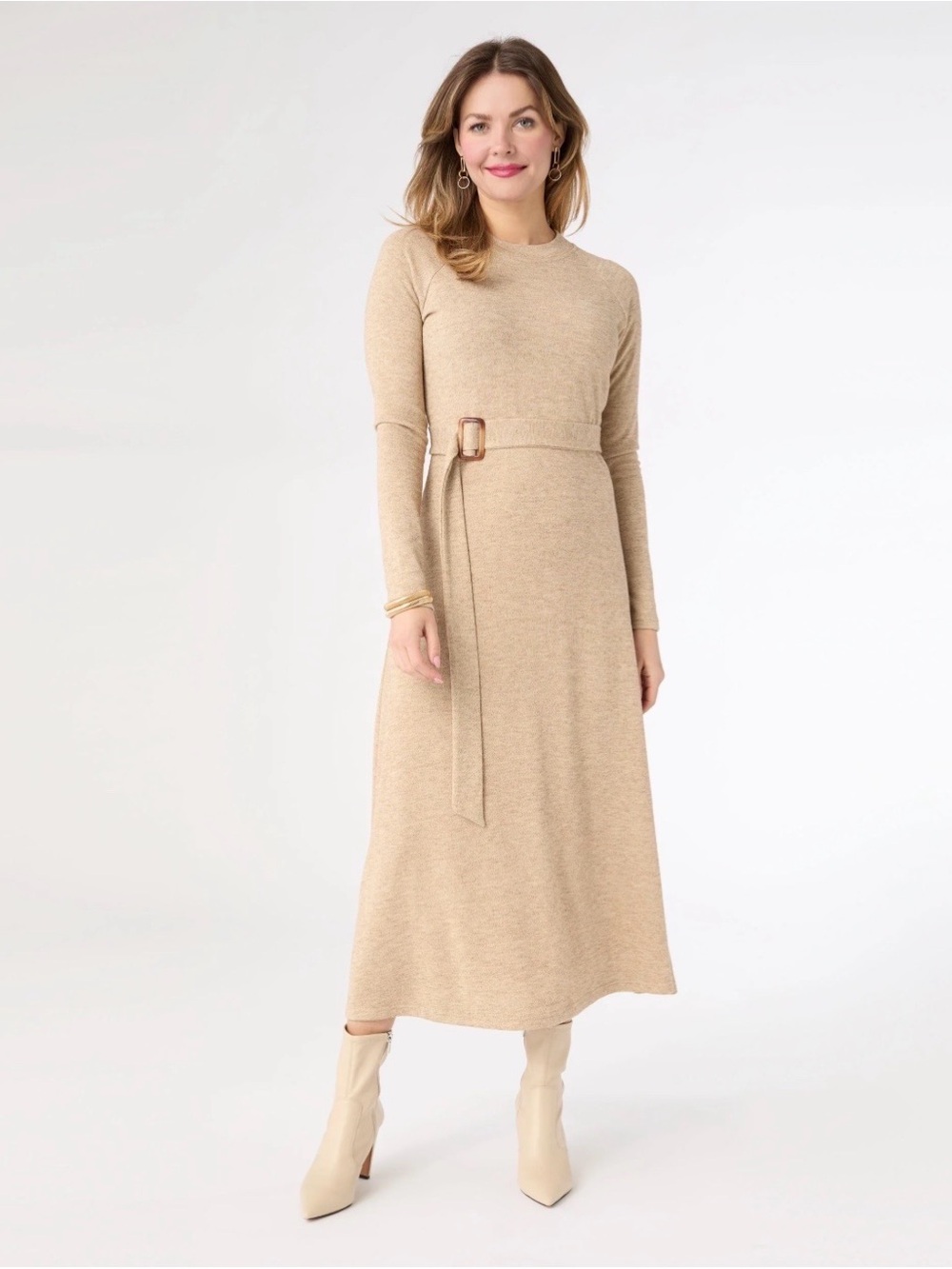 Coco + Carmen Julane Knit Dress w/ belt size S/M
